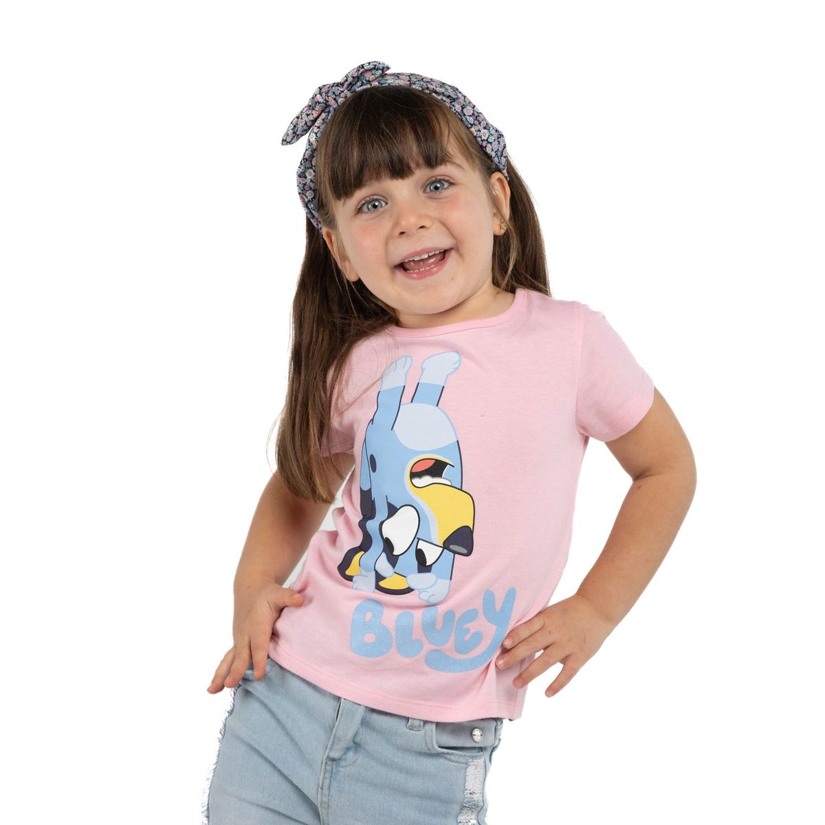 BLUEY - Polera Niña Rosada Bluey