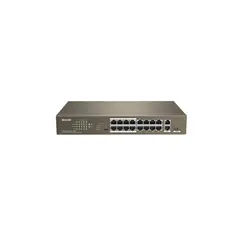 TENDA - Switch Poe SFP 16 Puertos Bocas Gigabit TEF1118P-16-150W