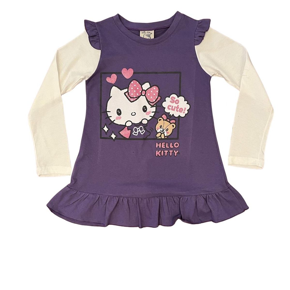 HELLO KITTY - Conjunto Niña Polera+Calza Hello Kitty - Purpura