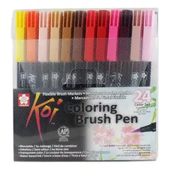 SAKURA - Set Plumones Acuarelables Koi Brush 24 Colores