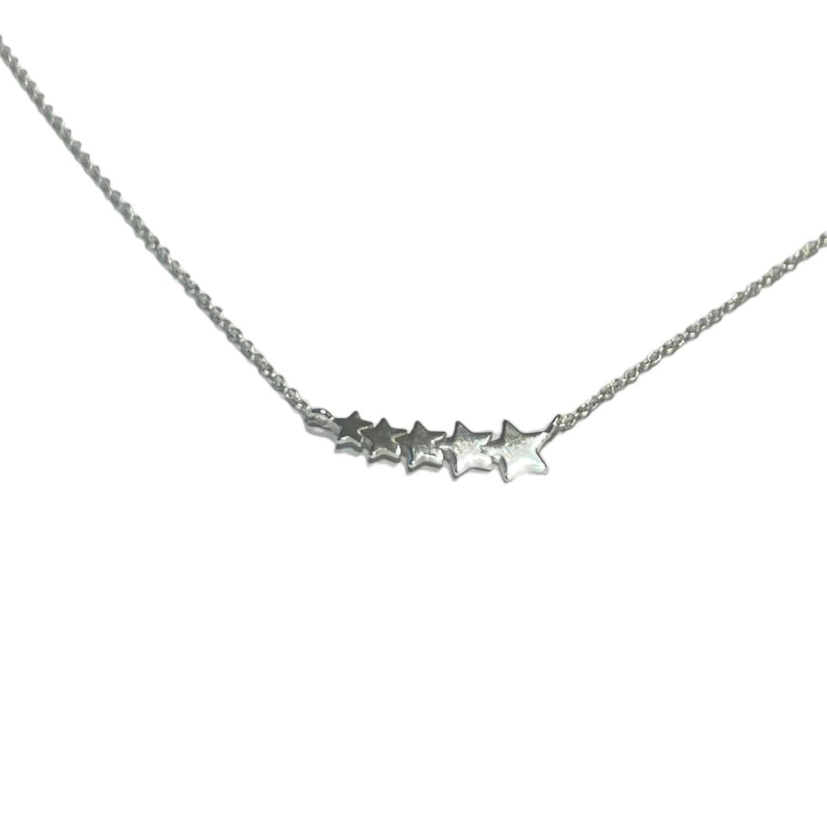 GOIA - Collar 5 Estrellas Unidas plata