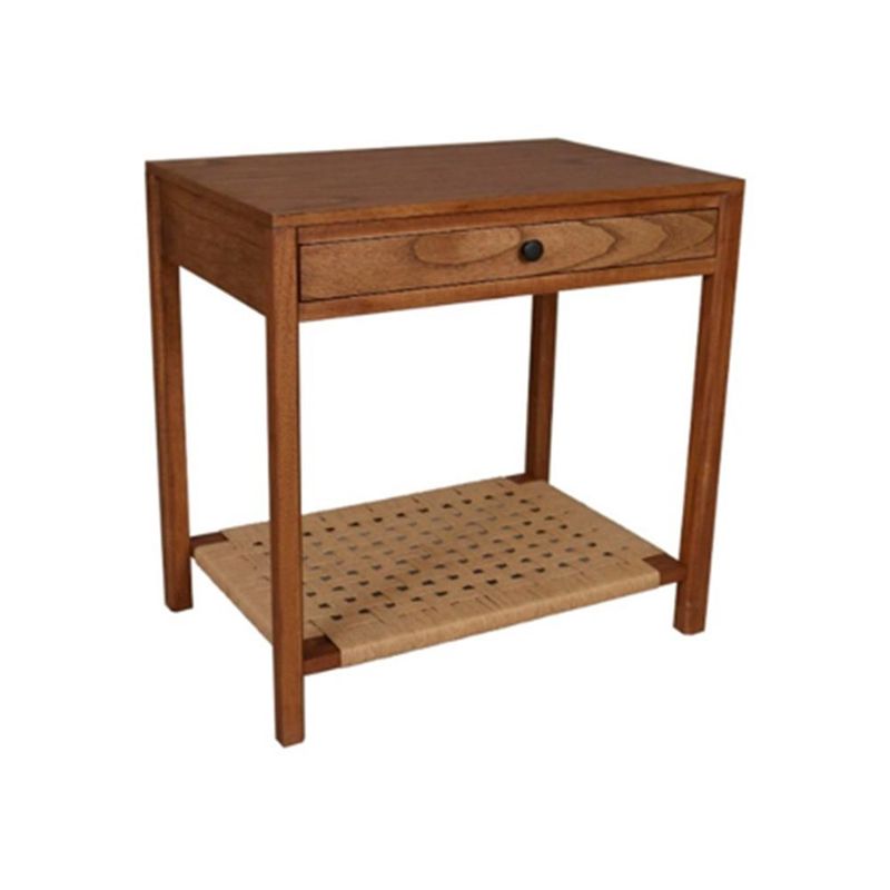 REMATIME - Velador Madera Bombay con Cajón Rematime