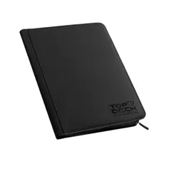 GENERICO - Carpeta Eco Cuero 4 Bolsillos 160 Cartas Negro