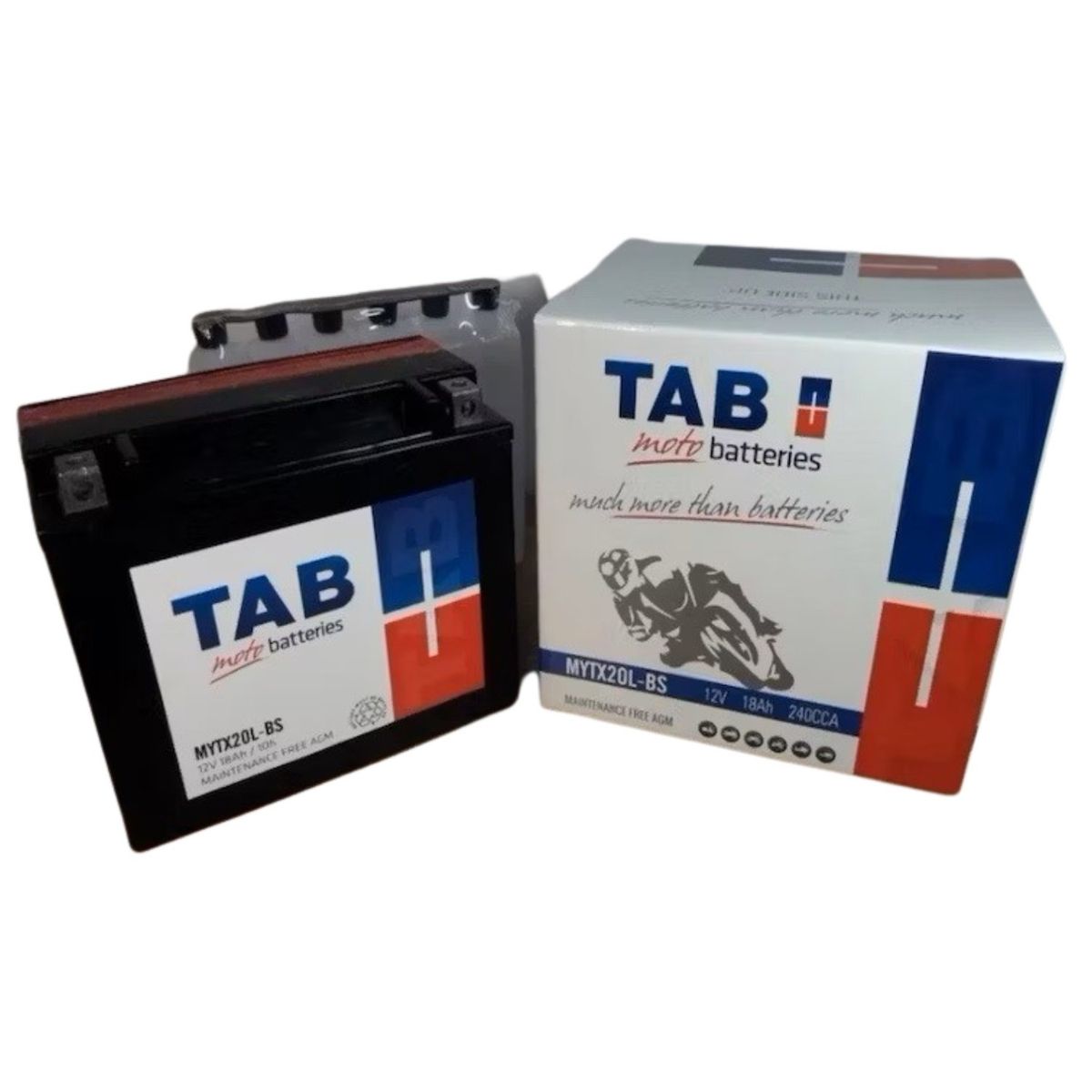 BATERIAS TAB - Batería De Moto Ytx20l-bs 12v 18a Agm Tab Libre Mantención