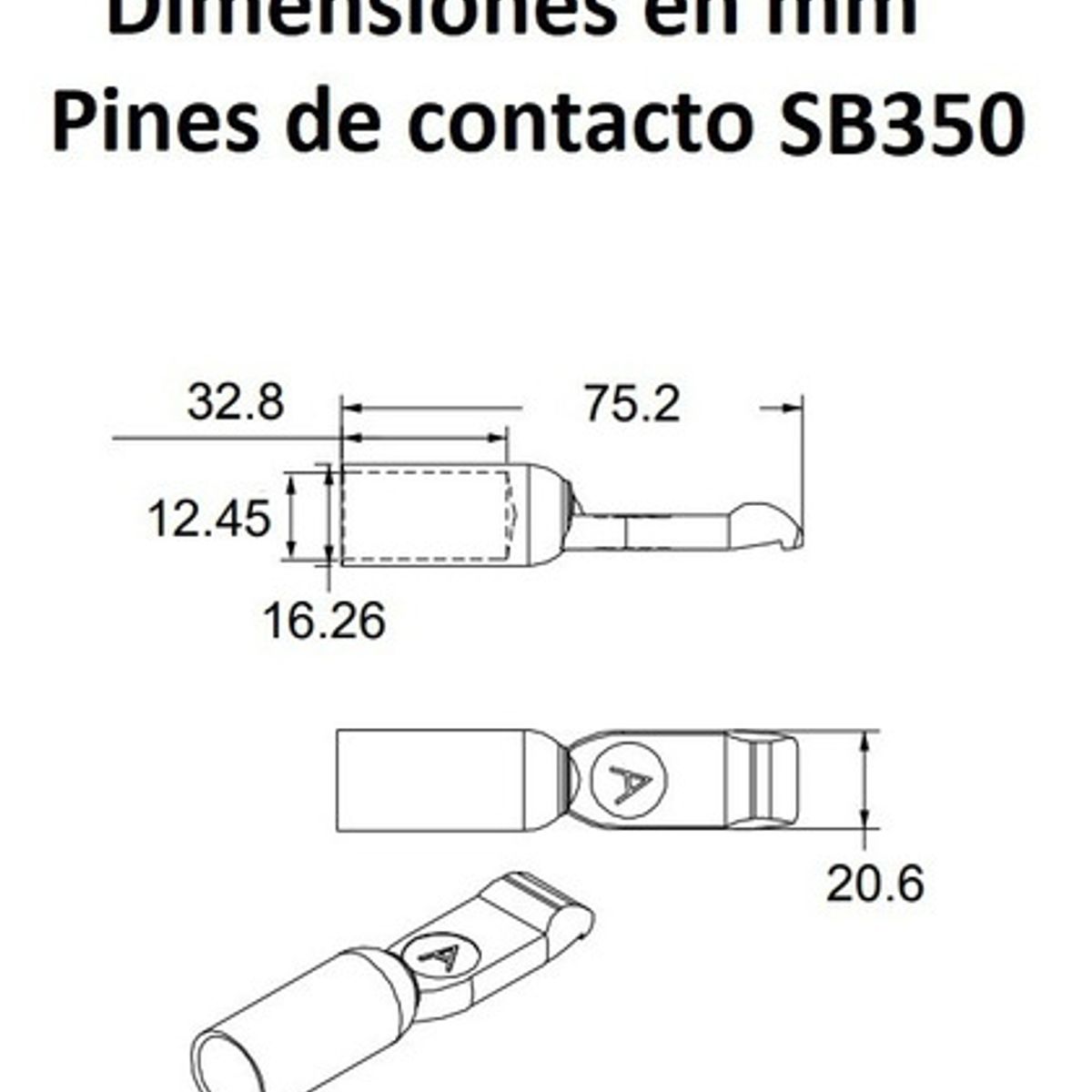 SMH - Par De Pines De Contacto Conector Anderson Smh Sb350