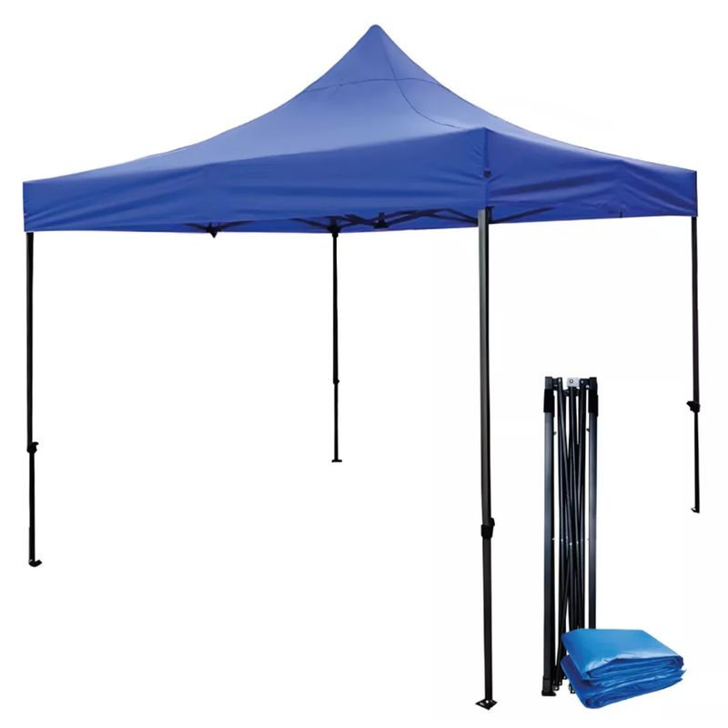 DULCES SUEÑOS - Toldo Plegable 3 X 3 Metros Impermeable Color Azul Terraza