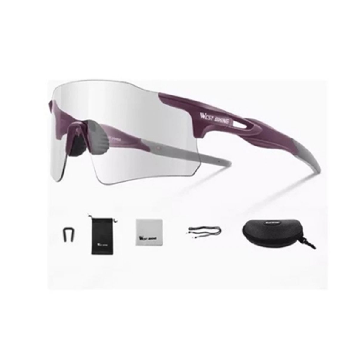 WEST BIKING - Lentes Fotocromaticos Sin Marco Ciclismo Deportes Outdoor