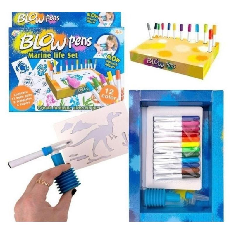 GENERICO - Pizarra Dibujar Niño aerógrafo Portátil blow pens