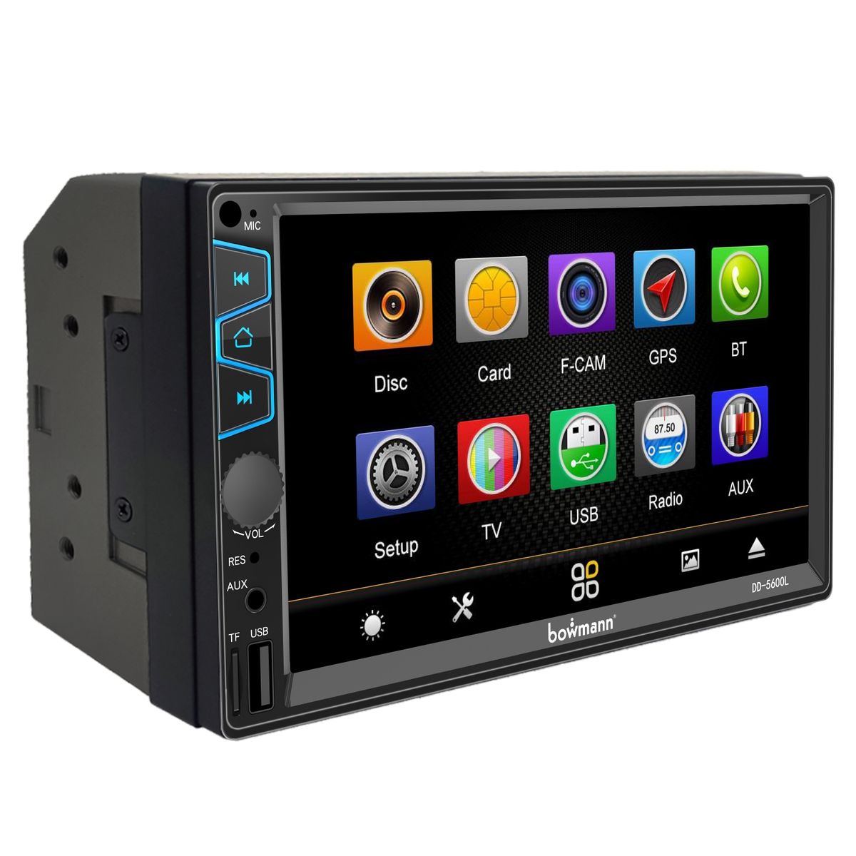 BOWMANN - Radio Auto 2 Din Bowmann Mirrorlink Bluetooth Dd-5600l