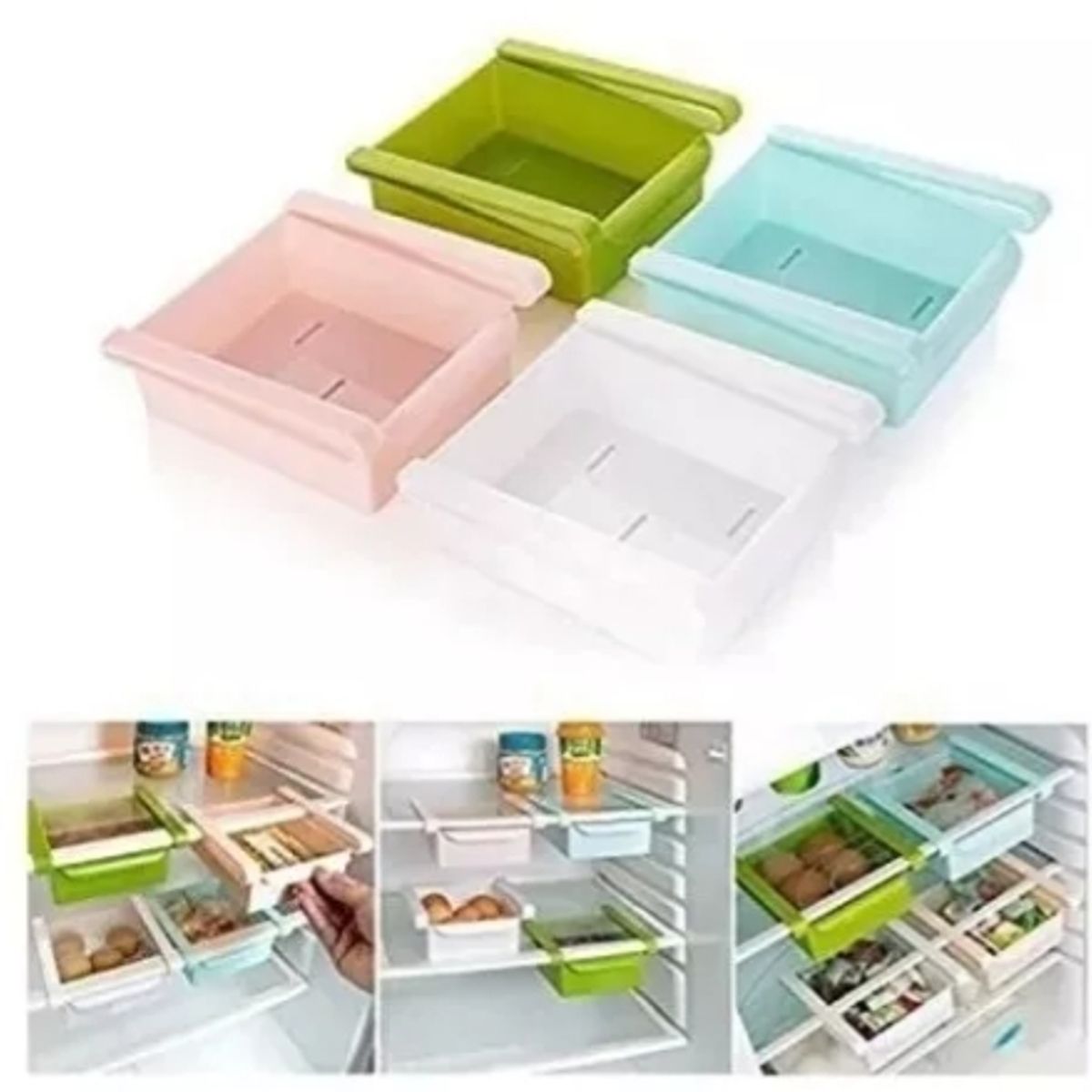 GENERICO - Cajas Almacenamiento Para Refrigerador Y Otros