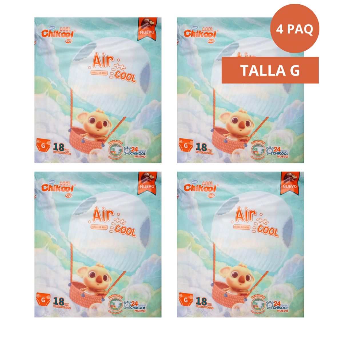 GENERICO - Pañales Chikool Cool G 72 pañales