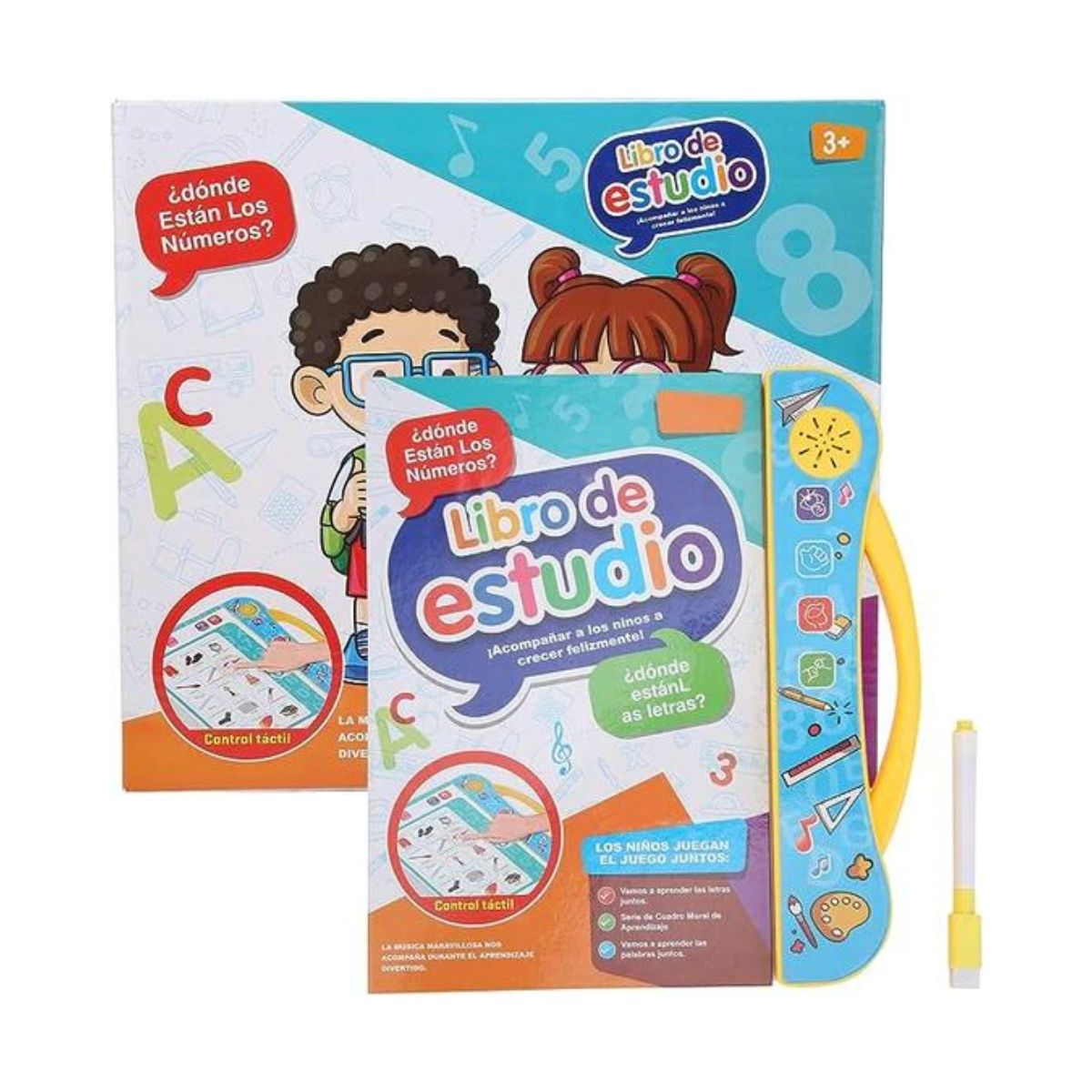 GENERICO - Libro Interactivo Táctil con Sonido Español  Inglés