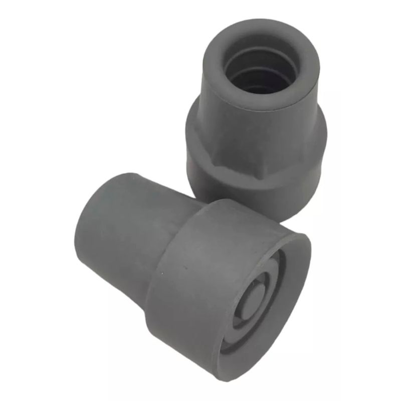 GENERICO - Regaton De Goma Repuesto Para Baston 19 Mm Pack 2 Unidades