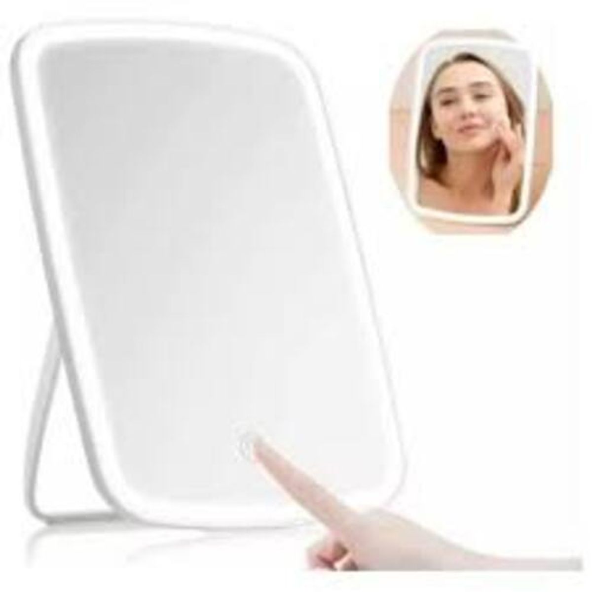 GENERICO - Espejo de Maquillaje Recargable con Luz LED Táctil