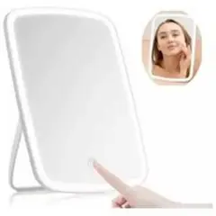 GENERICO - Espejo de Maquillaje Recargable con Luz LED Táctil