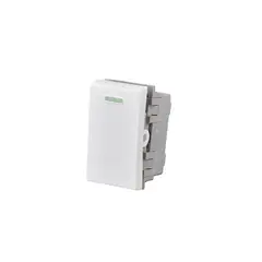 GENERICO - Modulo Interruptor 924 10A 250V Diseño Simple Blanco