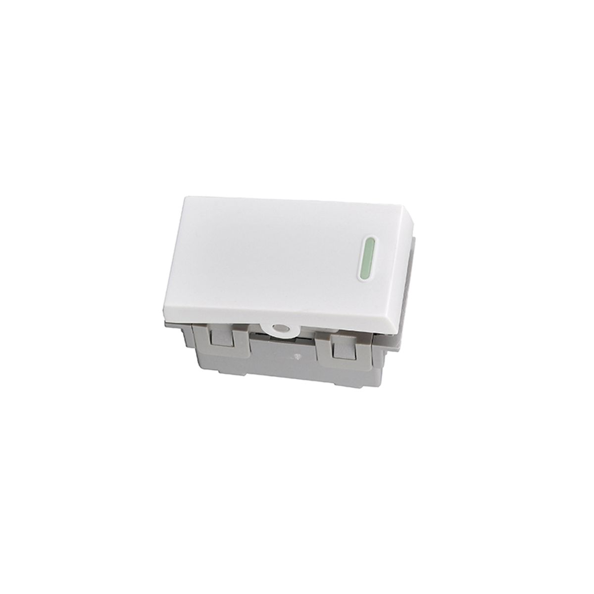 GENERICO - Modulo Interruptor 924 10A 250V Diseño Simple Blanco