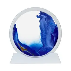 SOLEIO - Decoración Arte Reloj De Arena Y Agua Movimiento Líquido
