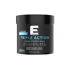 ELEGANCE - Gel Capilar Triple Acción Earth Fijación Fuerte 500ml
