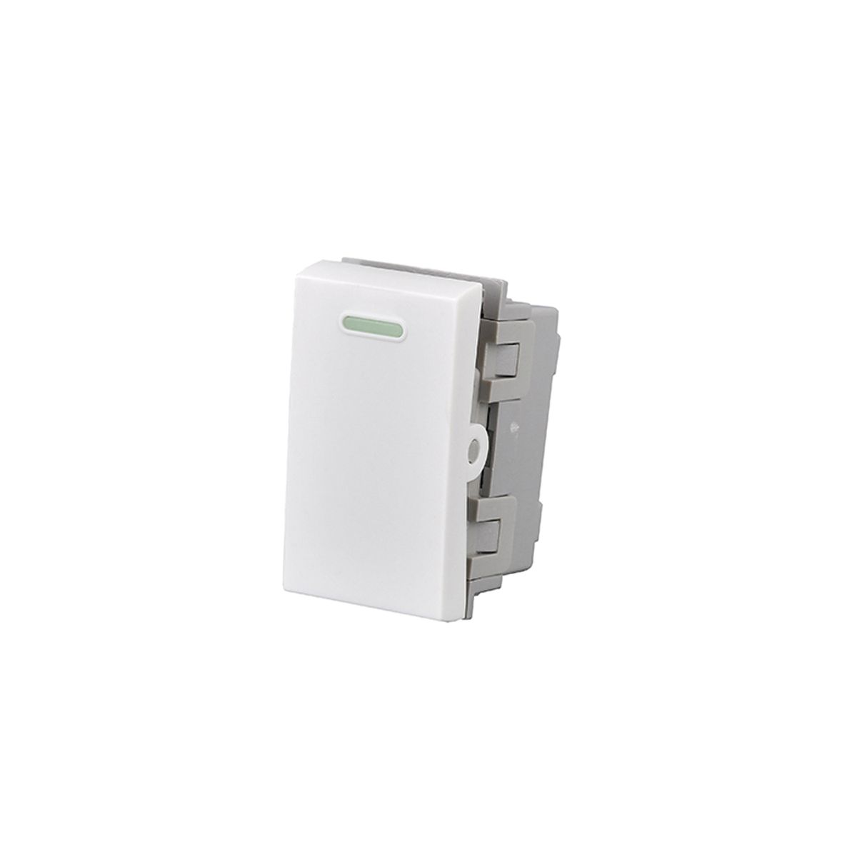 GENERICO - Pack 10 Modulo Interruptor 9/24 10A 250V Diseño Simple Blanco