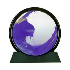 SOLEIO - Decoración Arte Reloj De Arena Y Agua Movimiento Líquido