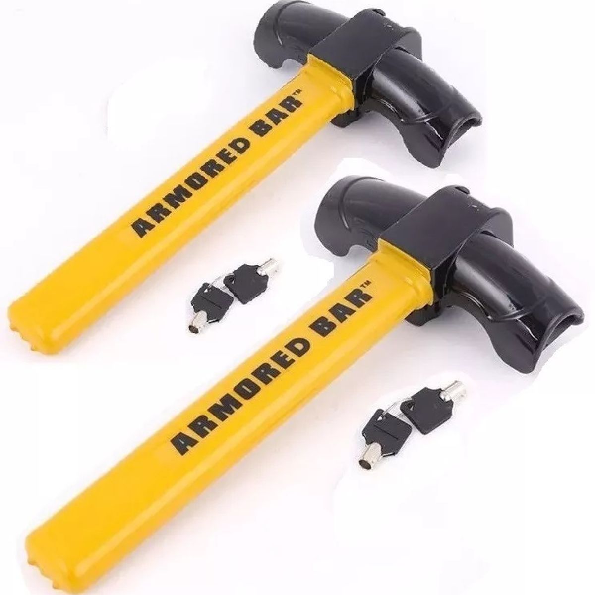 GENERICO - Pack X2 Traba Volantes Anti Robo Traba Volante Seguirdad