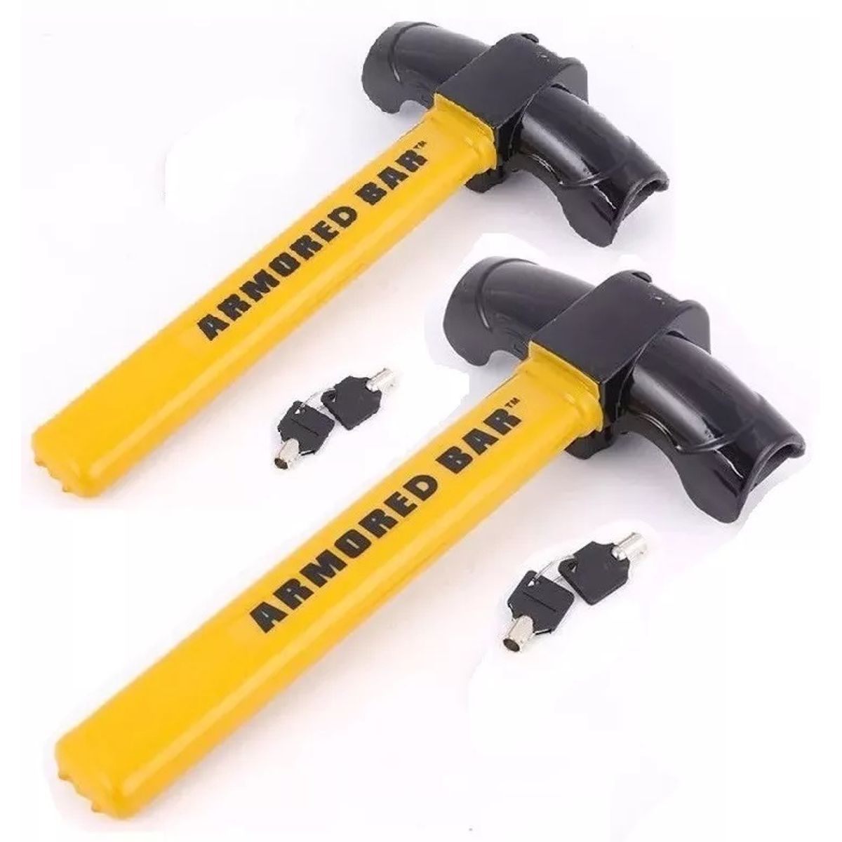 GENERICO - Pack X2 Traba Volantes Anti Robo Traba Volante Seguirdad