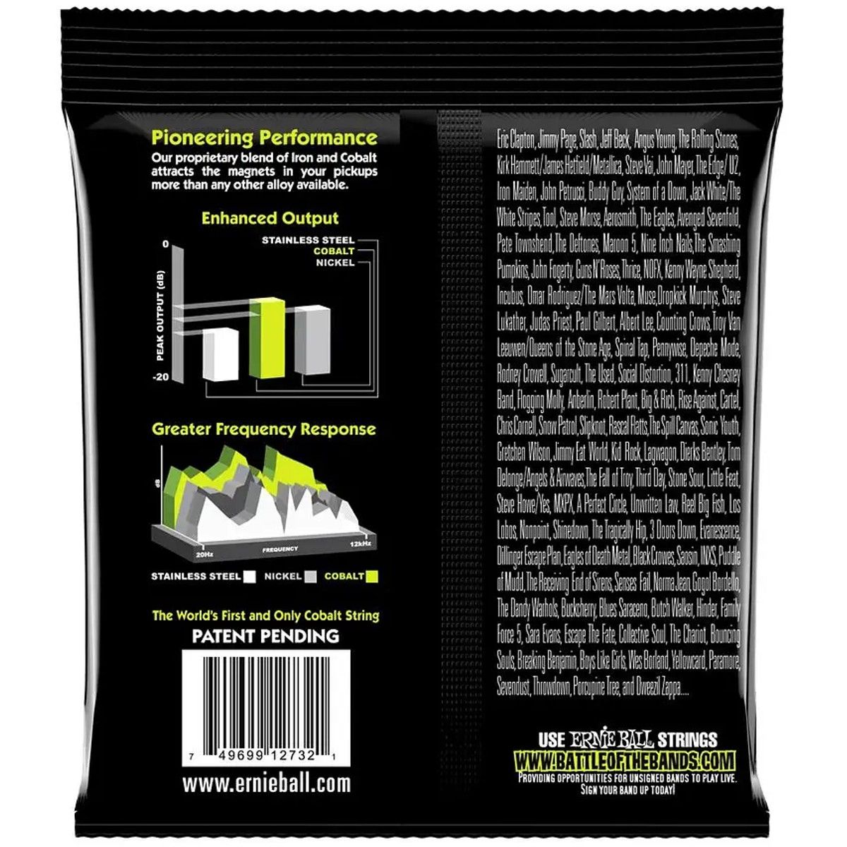 ERNIE BALL - Set 4 Cuerdas para Bajo Ernie Ball Slinky Cobalt 2732