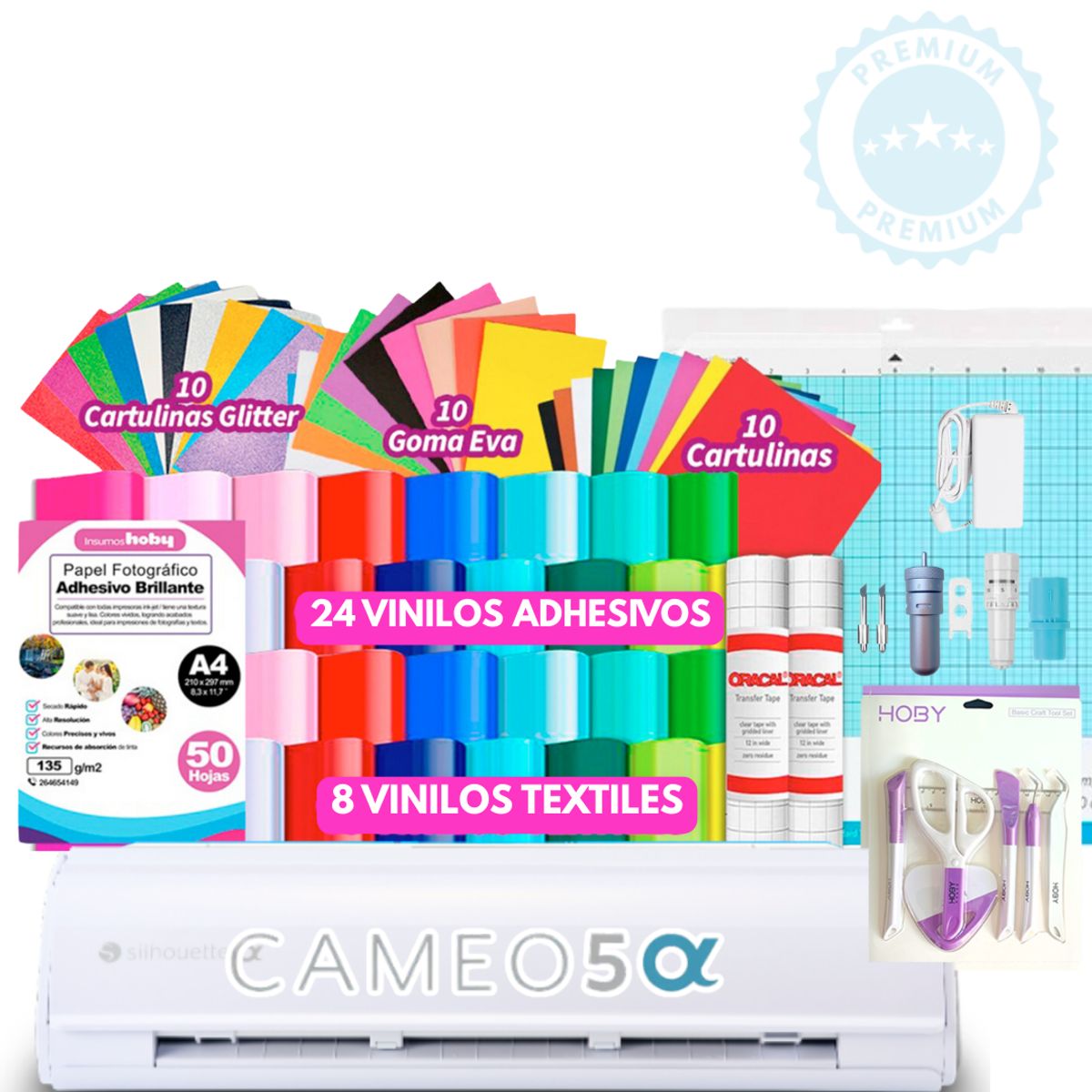 SILHOUETTE - Cameo 5 Blanca alpha FULL PAPELERIA K146
