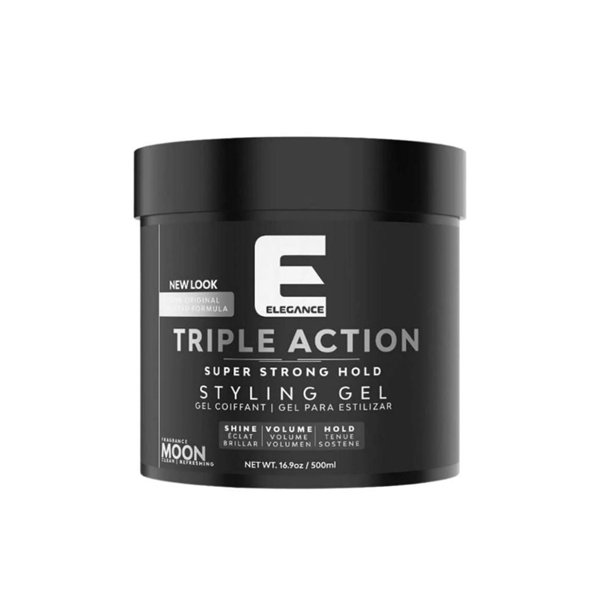 ELEGANCE - Gel Capilar Elegance Triple Acción Moon Fijación Fuerte 500ml ELEGANCE