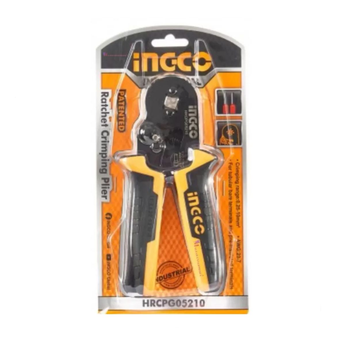 INGCO - Crimpeadora Terminales Industrial Ingco 025-10mm 160mm6 Pulgadas