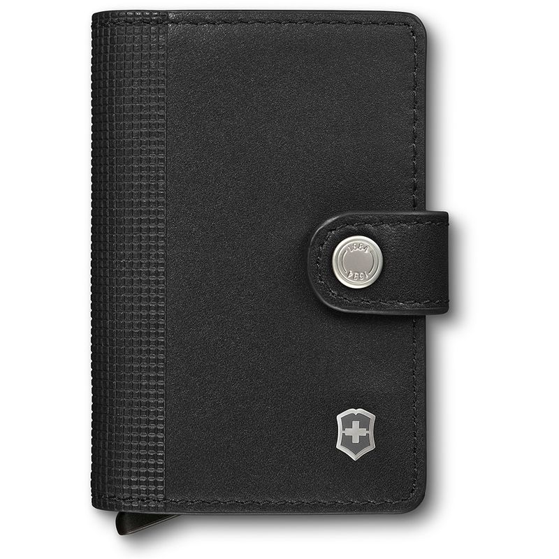 VICTORINOX - Billetera de cuero Altius Secrid color negro Victorinox