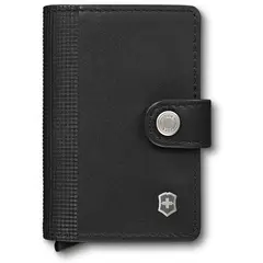 VICTORINOX - Billetera de cuero Altius Secrid color negro