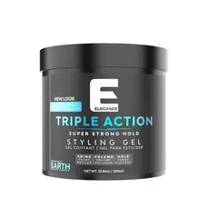 ELEGANCE - Gel Capilar Triple Acción Earth Fijación Fuerte 1000ml