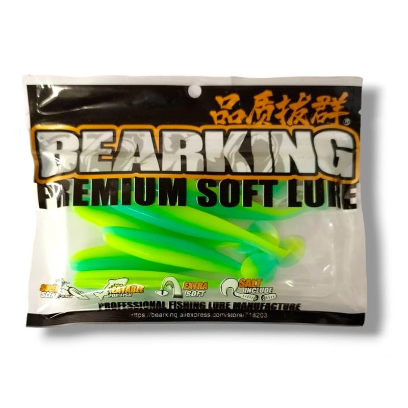 GENERICO - Vinilo suaves Bearking Pesca con aroma y aditivos 6pcs