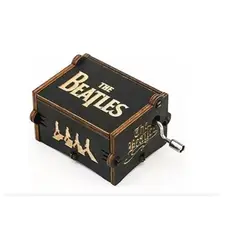 GENERICO - CAJA MUSICAL THE BEATLES LET IT BE NEGRA
