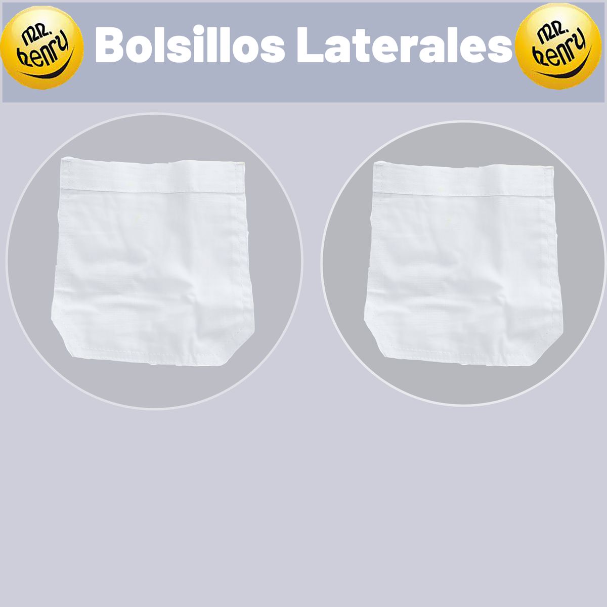 MR HENRY - Delantal Blanco  - ESCOLAR - Niña