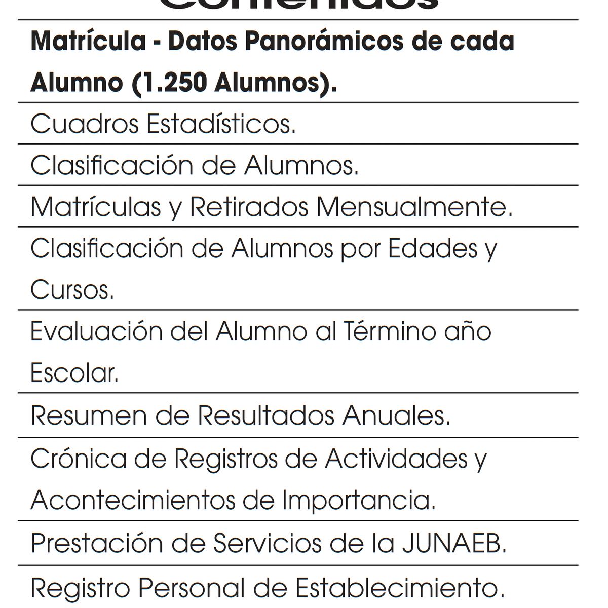 GENERICO - Libro Registro General De Matricula BasicaMedia Registro Escolar