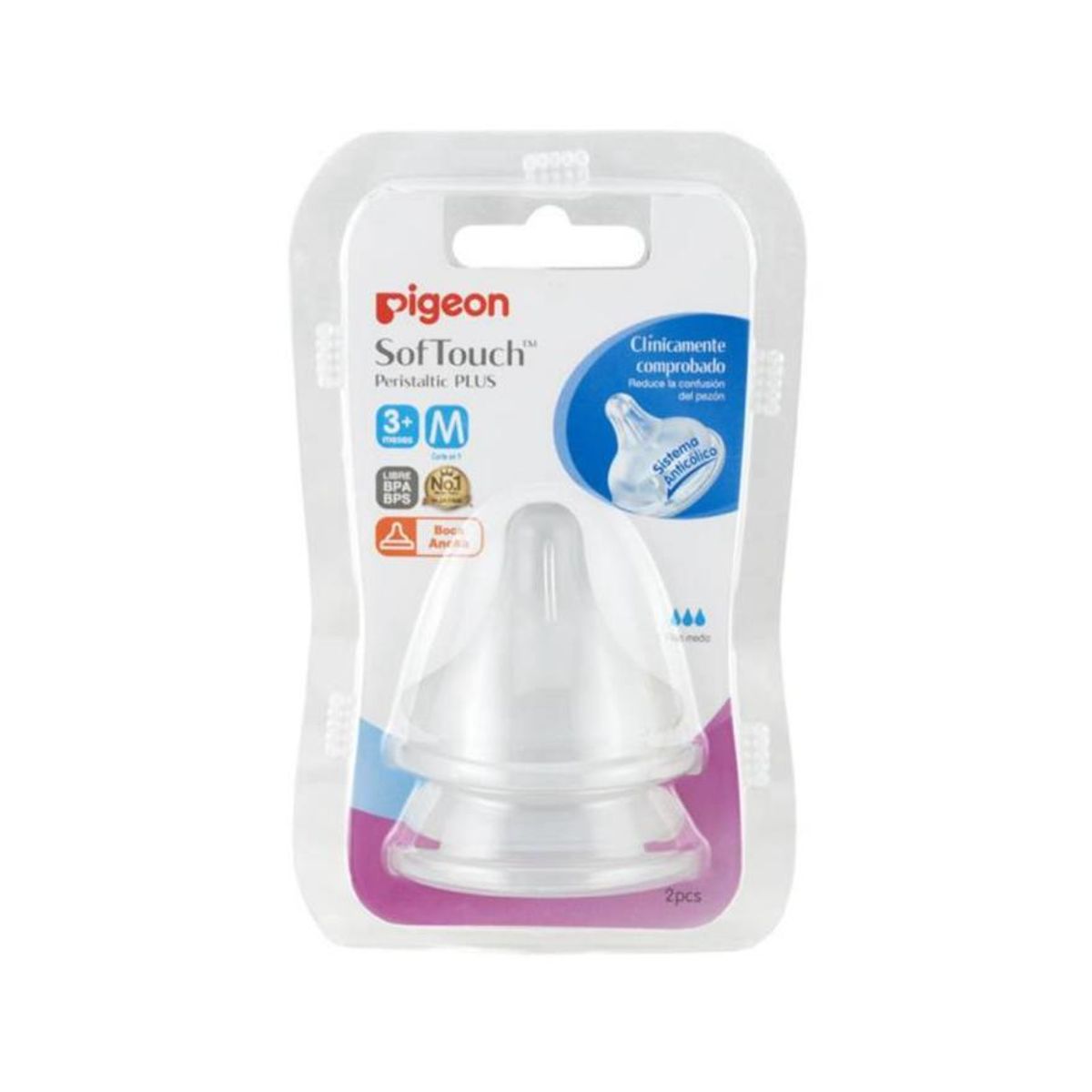 PIGEON - Chupete de repuesto softouch PIGEON talla M 2un