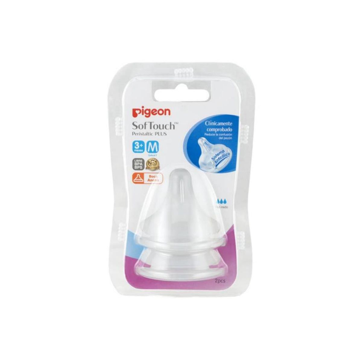 PIGEON - Chupete de repuesto softouch PIGEON talla M 2un