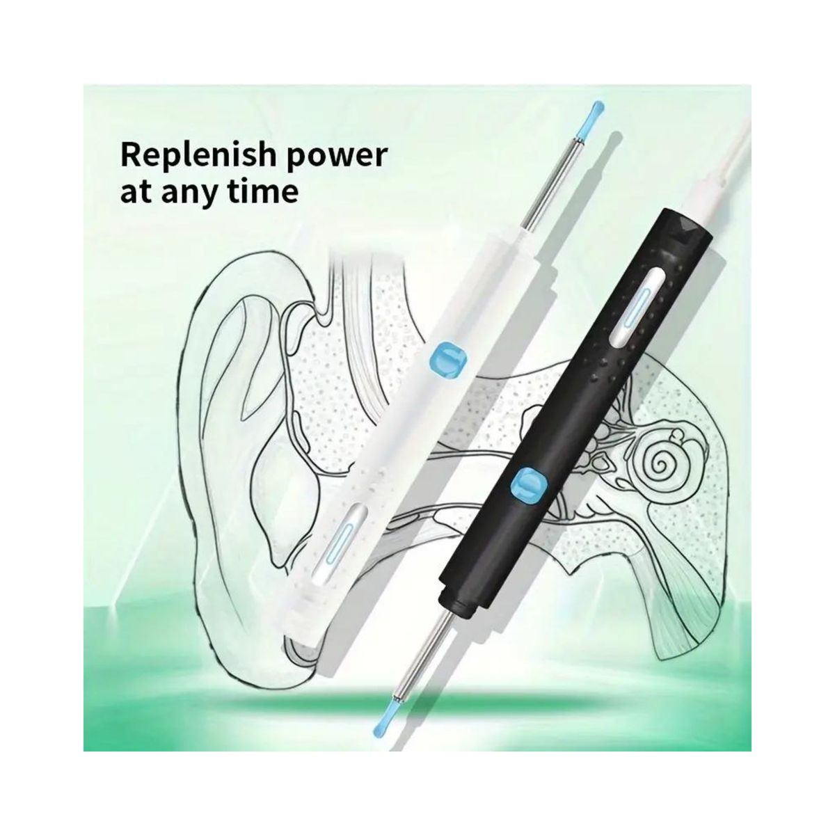 GENERICO - Limpiador De Oído Con Cámara Conexión Dispositivo Móvil.