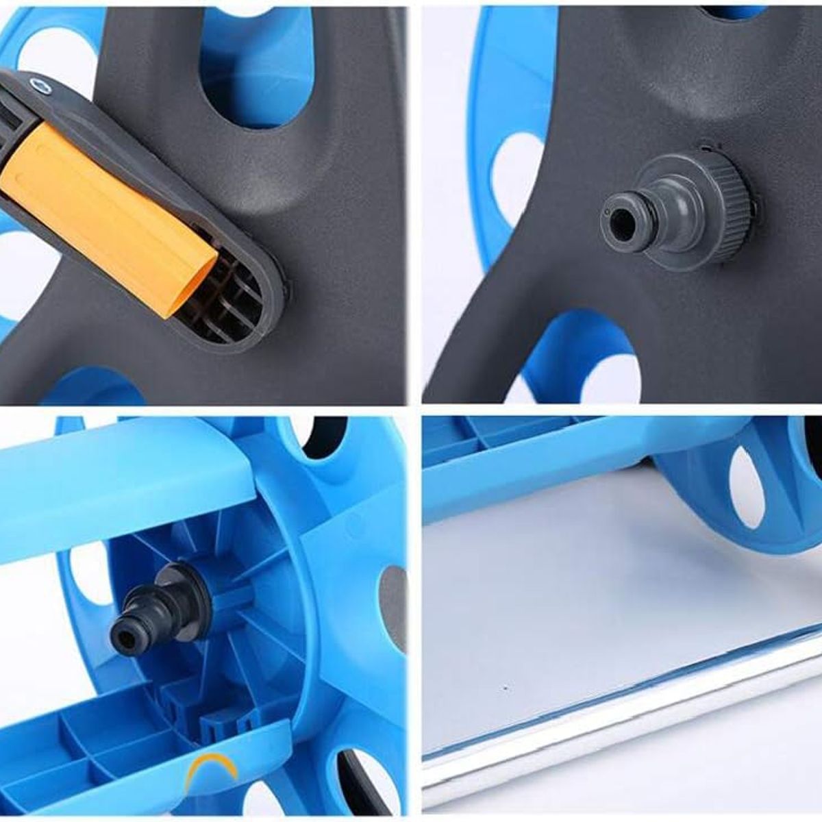 GENERICO - Manguera Retráctil Con Riel Para Jardín Y Pistola 15 Mts