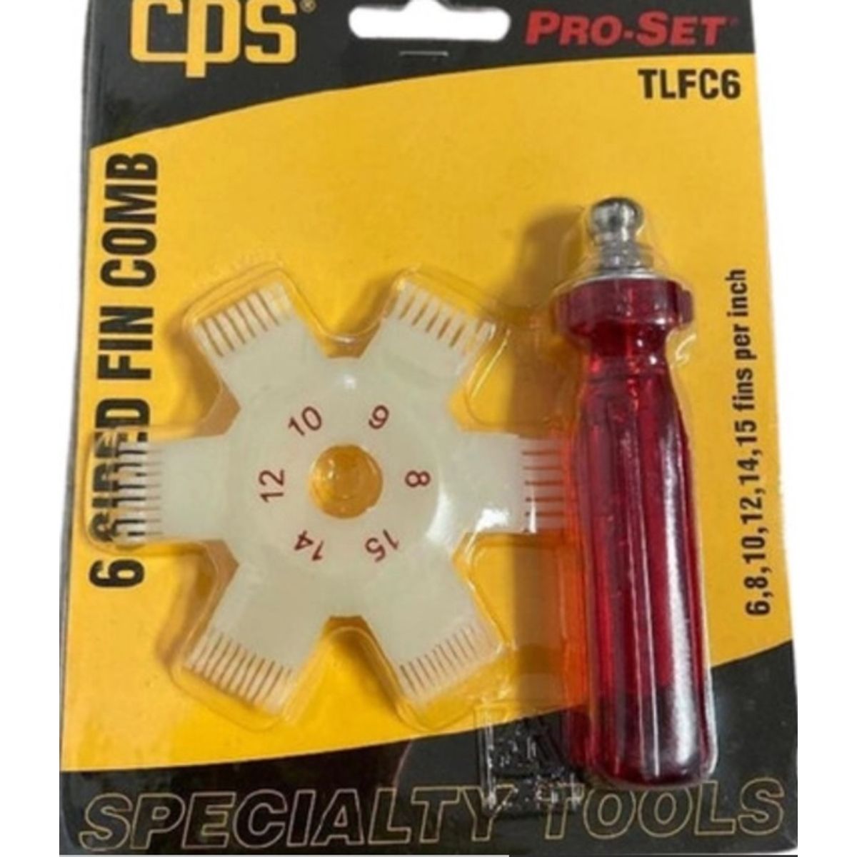 CPS UVIEW - Peine Plástico 6 Medidas Serpentín CPS