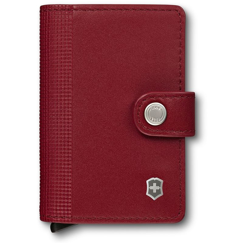 VICTORINOX - Billetera de cuero Altius Secrid color rojo Victorinox