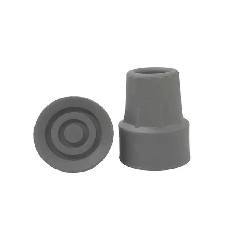 GENERICO - Regatones Repuesto De Goma Para Baston Pack De 2 Unid 19mm