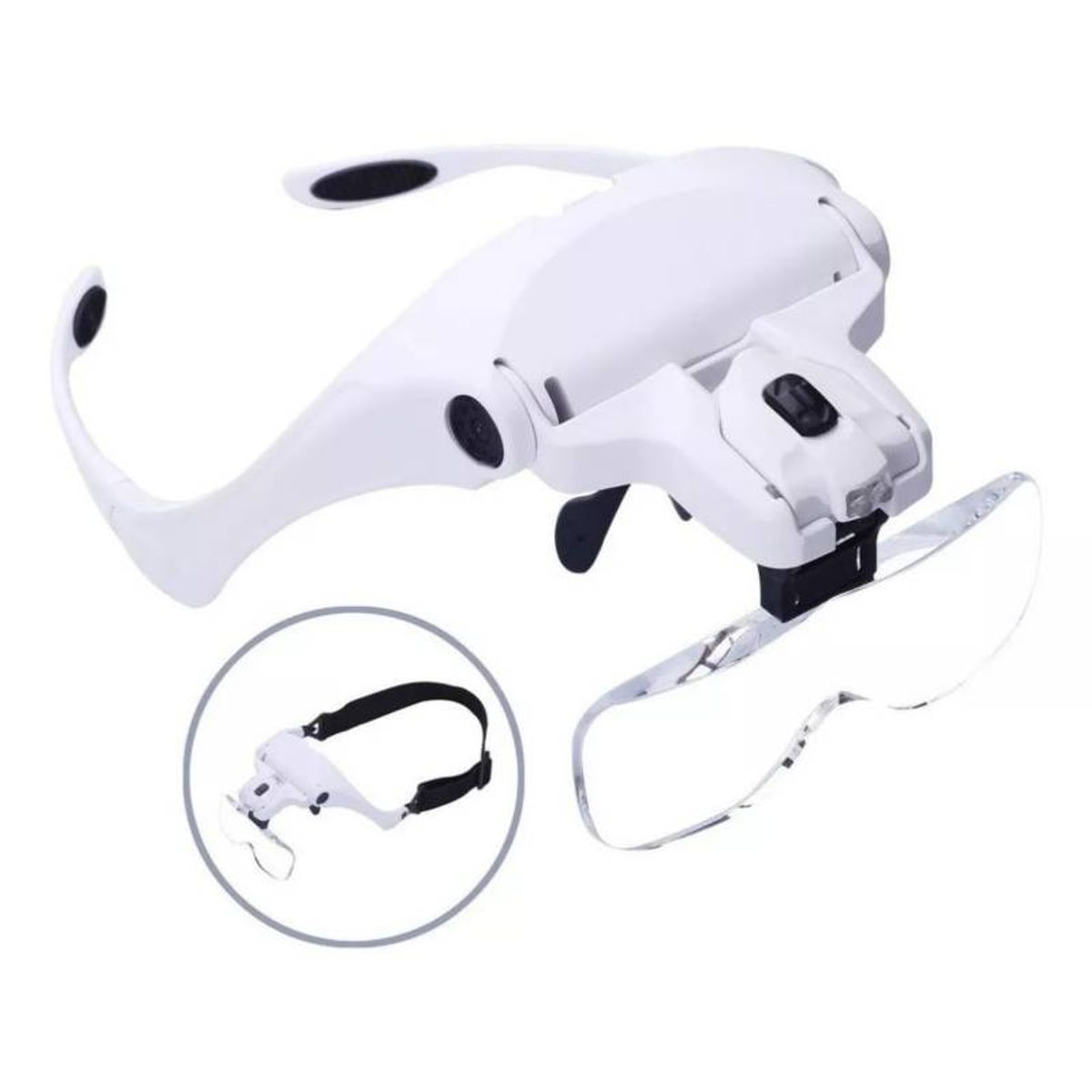 GENERICO - Lentes Con Lupa Lente Luz Led Visera Lupa Con Lampara Lupas