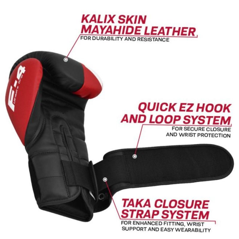 RDX - Guantes De Boxeo Velcro RDX F4R 14oz