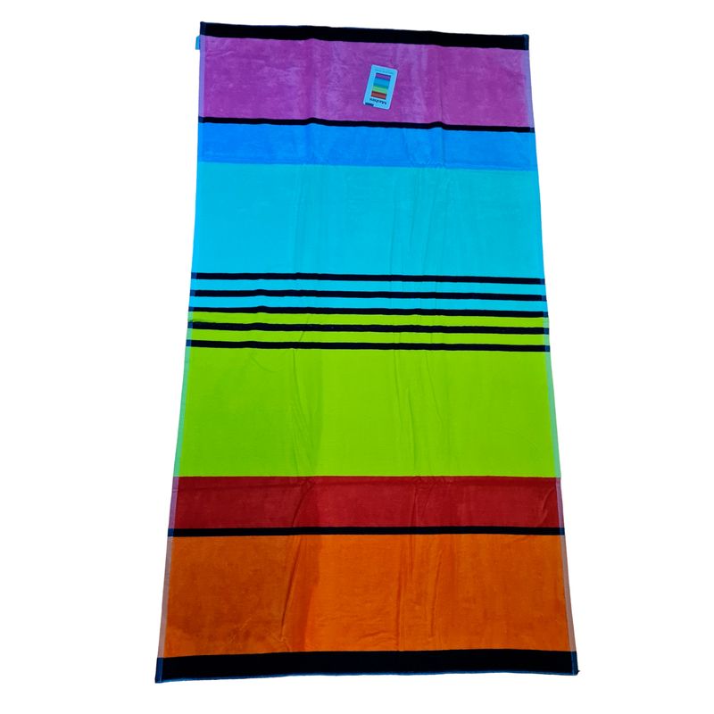 GENERICO - Toalla De Playa 100 Algodón Extra Grande 180x100 Cms Multicolor