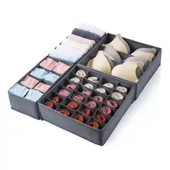 GENERICO - Organizador Ropa Interior Divisor Cajones Set De 4