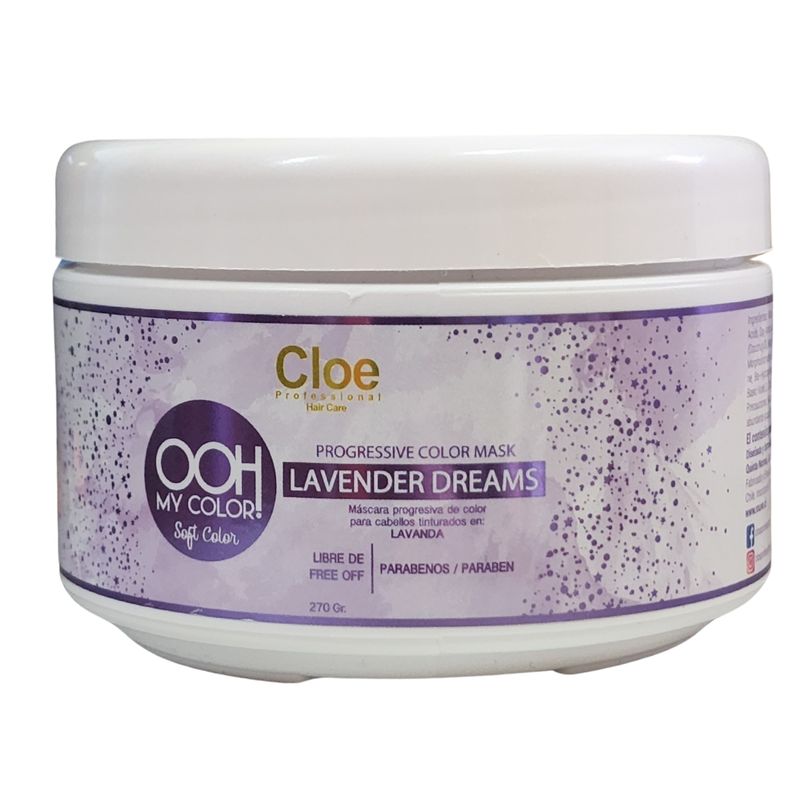 CLOE - Cloe Mascara matizadora progresiva de Color Lavanda 270g.